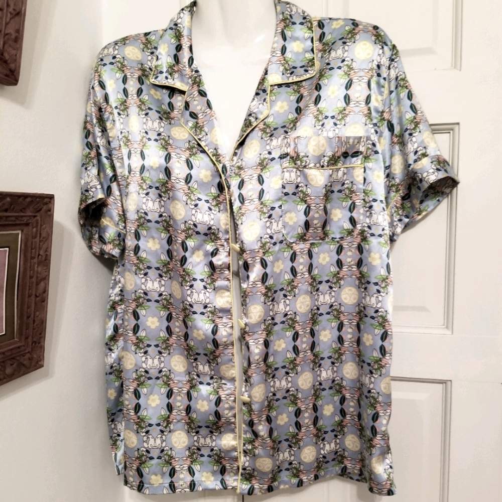 Vana satin pajama top M